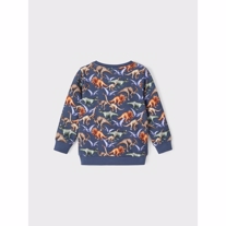 NAME IT Dino Sweatshirt Nero Evening Blue